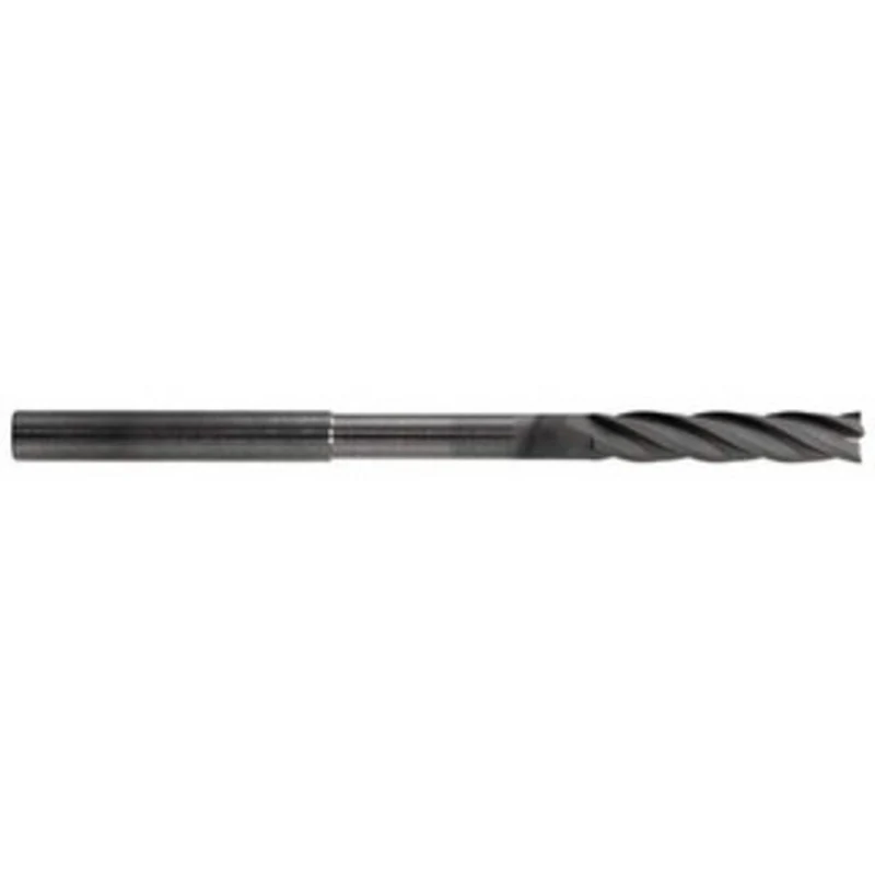 RobbJack 1/8, 5/8 LOC, 1/8 Shank Diam, 3 OAL, 4 Flute, Solid Carbide Square End Mill Single End, Diamond Finish, Spir...